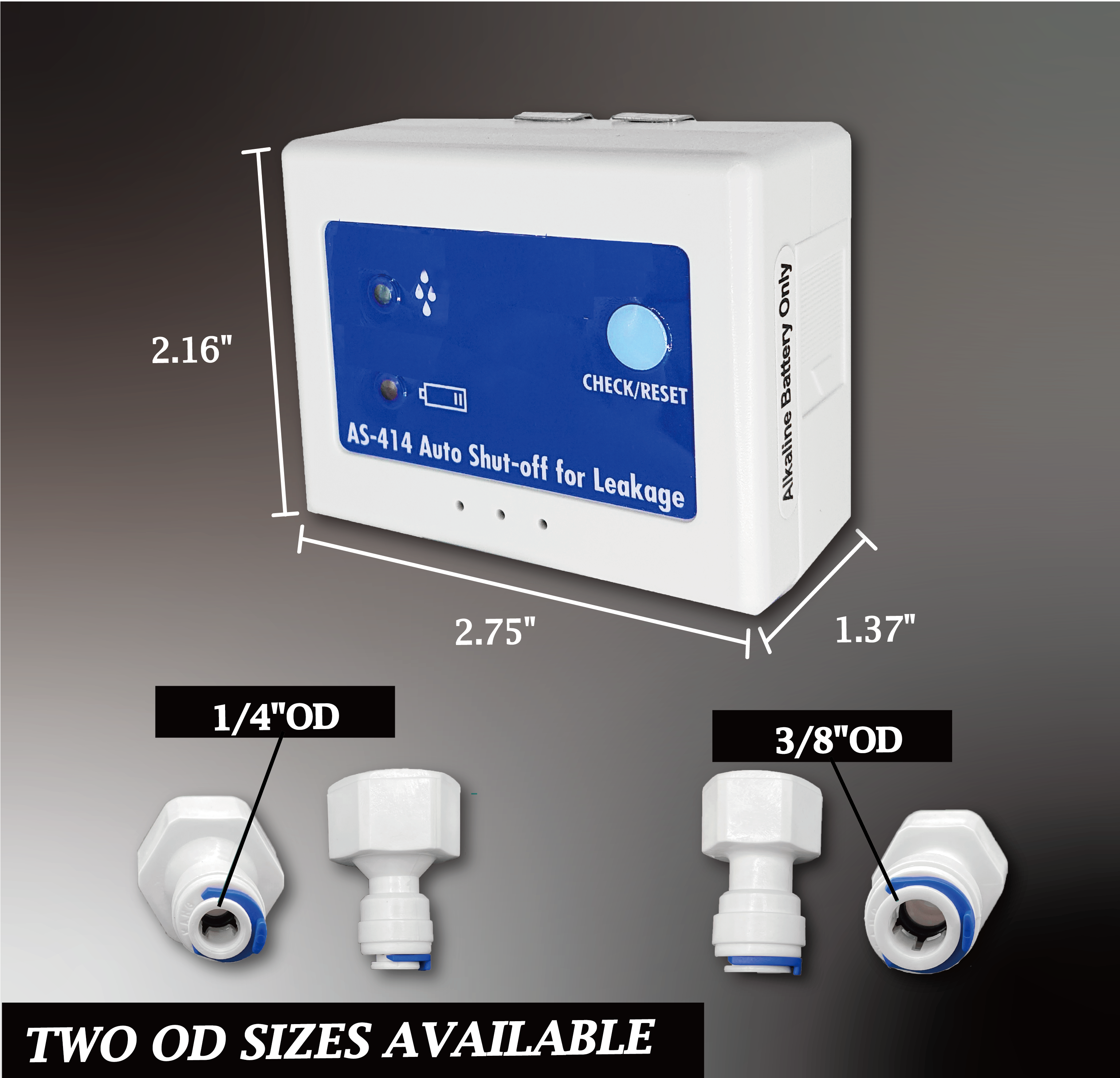 Water Leak Detector with Auto Shut-off Valve